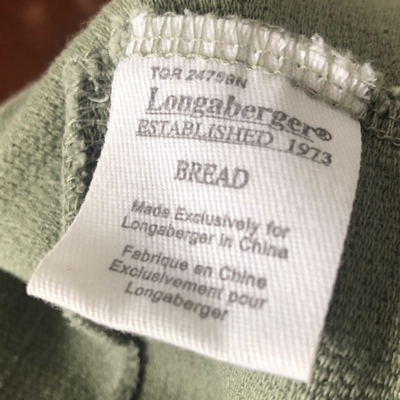 Longaberger Harvest Weave Bread Basket/ liner/plastic protector - Picture 13 of 13